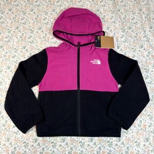 The North Face Teens Glacier Full Zip Hoodie XS NWT Fleece Jacket Youth